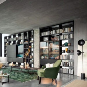 parete attrezzata libreria tv Selecta 01 1000x1000