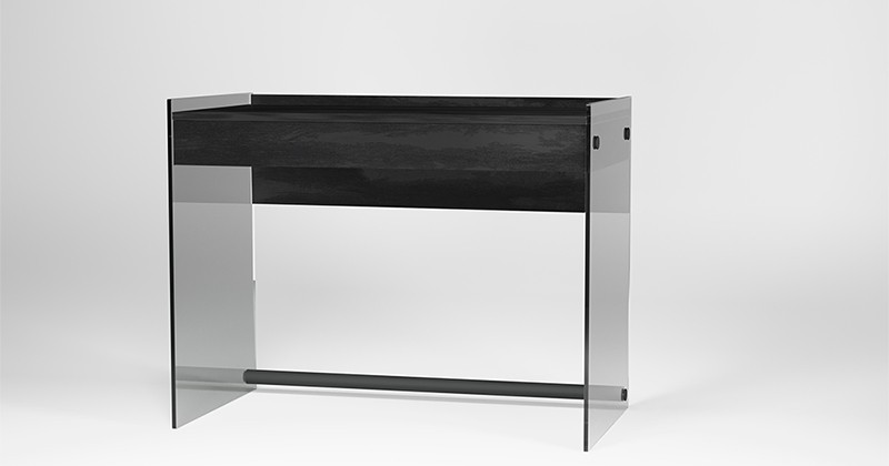 Scrittoio vetro legno Mydesk - Pezzani Home - Sforza Arredi