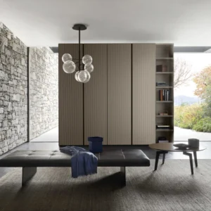 Armadio con anta cannettata laccata Trail Sangiacomo 01 1000x 1000