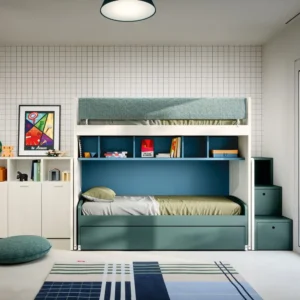 Letto a castello scorrevole SLOT di Nidi Cameretta completa e funzionale 01 1000x 1000
