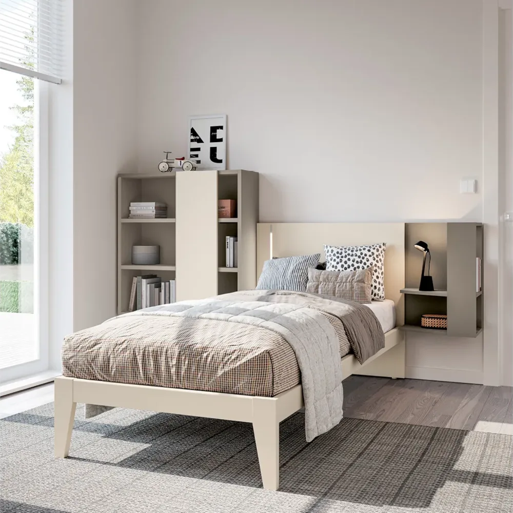 cameretta letto singolo moderna Canova di Doimo Cityline 01 1000x 1000