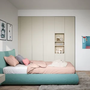 Camera per ragazza con cabina armadio Demo di Nidi 01 1000x 1000
