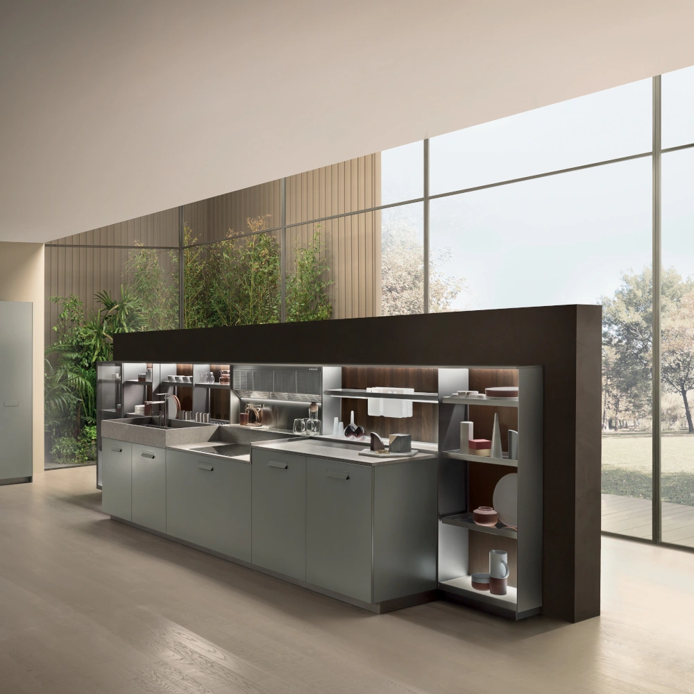Cucina a centro stanza Soul di Ernestomeda design innovativo e pratico 01 1000x 1000