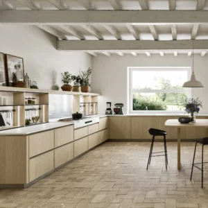 Cucina di design in legno e marmo come un casale toscano Quadra Snaidero 01 1000x 1000