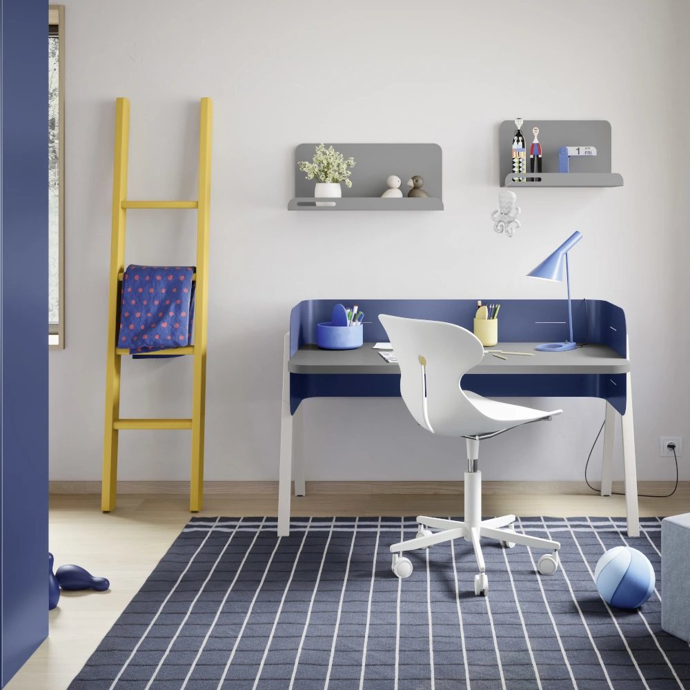 Scrivania cameretta che cresce con i bambini William di Nidi 01 1000x 1000