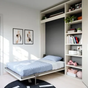 Soluzioni salvaspazio per monolocale Letto a ribalta Twiddy Nidi 01 1000x 1000