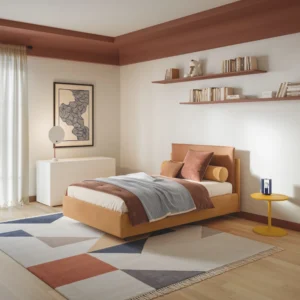 Letto singolo da 90 imbottito Frick Twils comfort, stile e praticità 01 1000x 1000