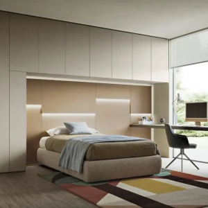 Camera da letto single adulti a ponte Anta liscia Sangiacomo 01 1000x 1000