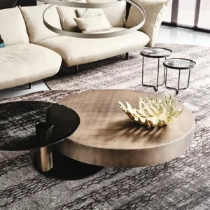 tavolino da salotto rotondo design moderno Arena Cattelan Italia 01 1000x 1000