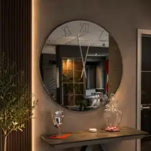 Borea Orologio Specchio da Parete Rotondo